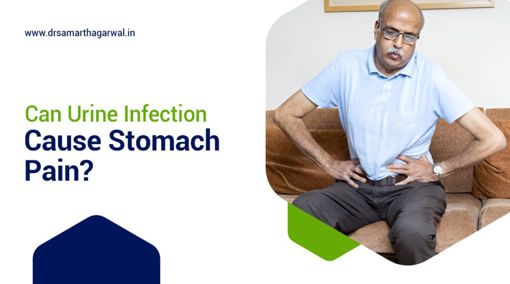 Can urine infection cause stomach pain?